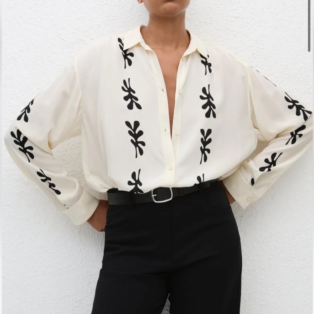Fig Leaf Silk Shirt - Picture 2 of 12